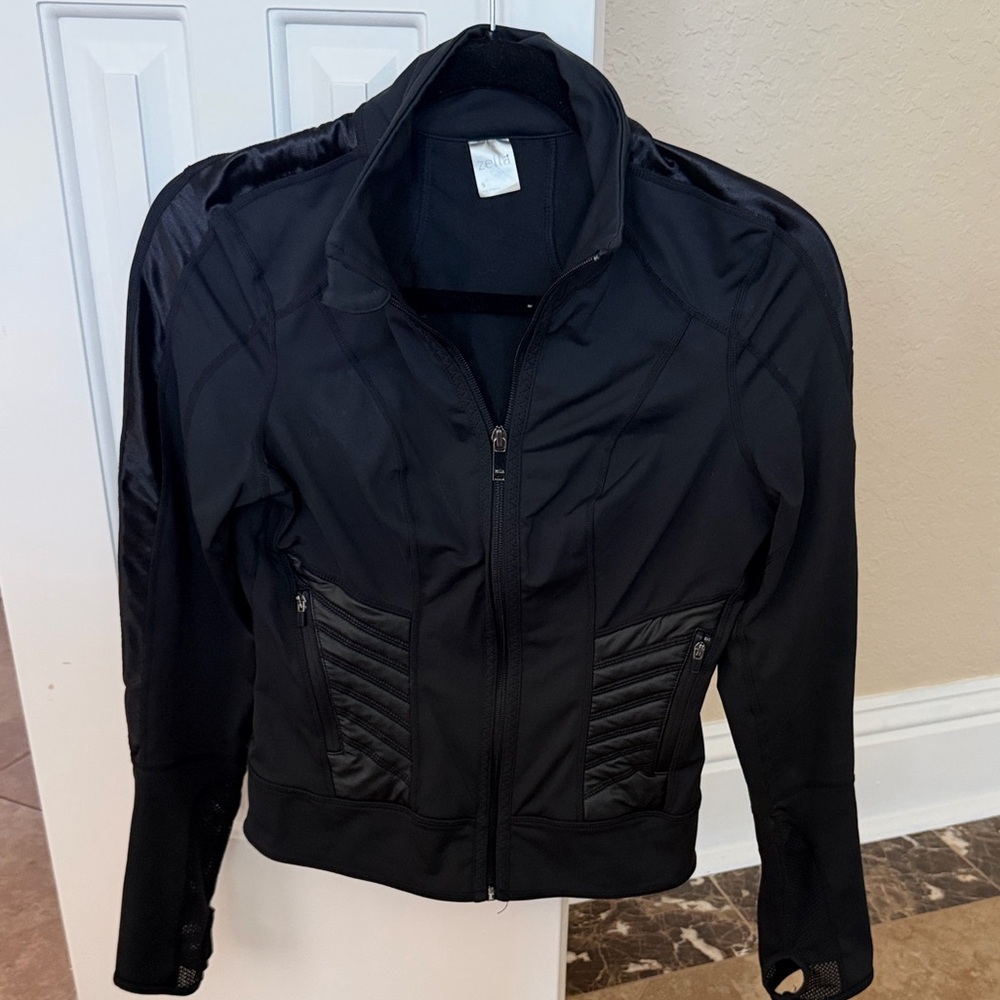 Zella Women Black Zip up Jacket